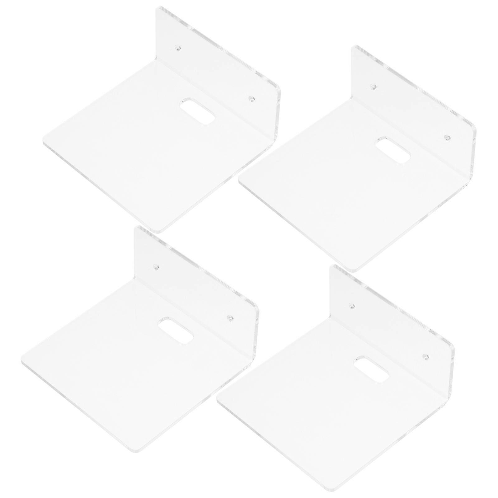 Acrylic Speaker Shelf Wall Mounted for Storage 12Pcs Transparent Display
