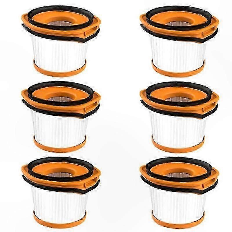6-Pack Replacement Filters for Stick Vacuums WV360 WS620 WS630 WS632 Handheld Cleaner Accessory