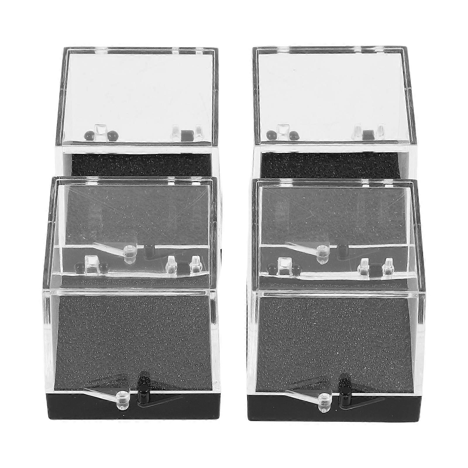Multifunctional Storage Box Square for Gemstone Display 4Pcs