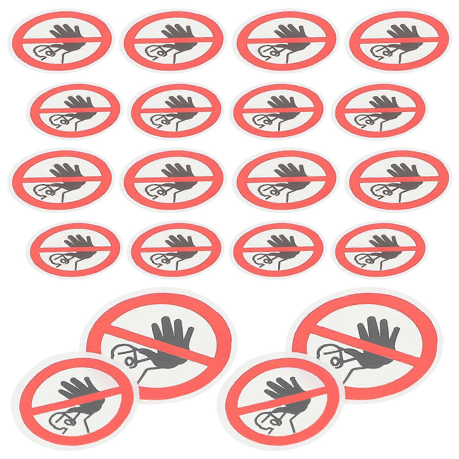 Warning Sign Stickers No Entrance Signs for Warning 60Pcs PVC Durable Stickers