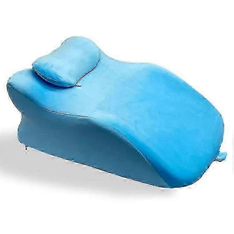 2Pcs Set Ergonomic Memory Foam Intimate Positioning Pillow for Couples with Mini Support Cushion