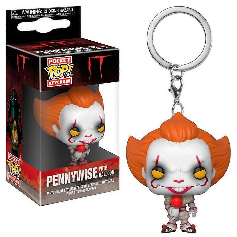Pennywise Keychain with Balloon, Pocket-sized Collectible