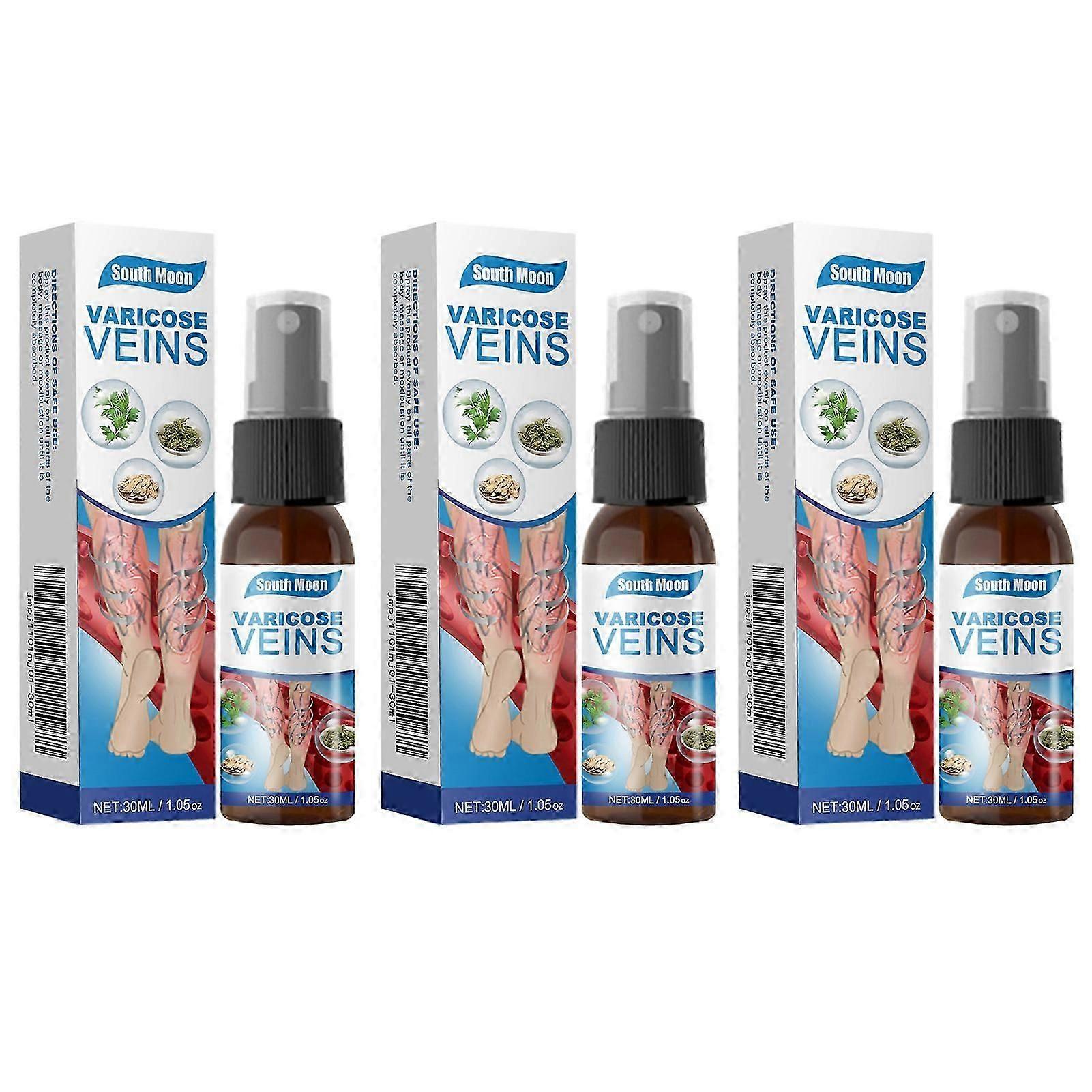 Krampfadern-Spray zur Behandlung von Beinkrampfadern, Venenschutz-Kräuterspray, Krampfader-Behandlungsspray