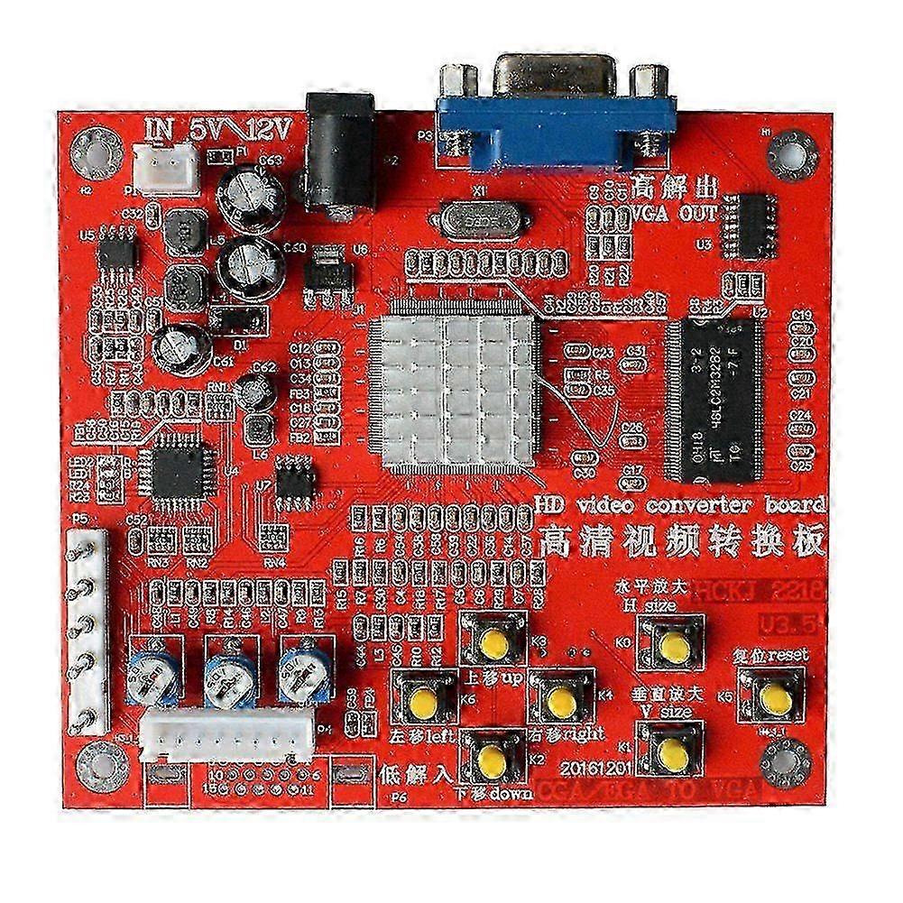 2025 Arcade Game CGA to VGA Converter Video Game Converter Board RGBS/CGA to VGA HD RGB to VGA Converter