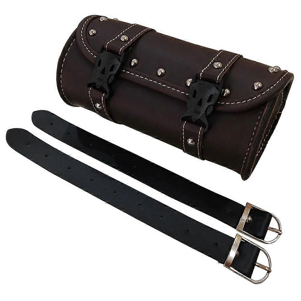 Saddle Bag Motorcycle Waterproof Tool Bag with Mounting Strap 2Pcs Set