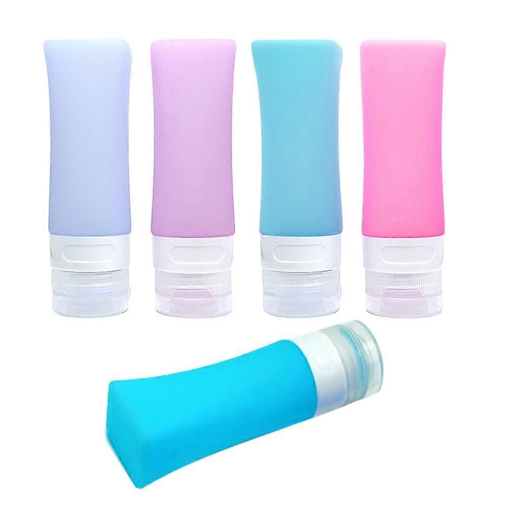Travel Silicone Bottles for Storage 2Sets Refillable Portable Containers