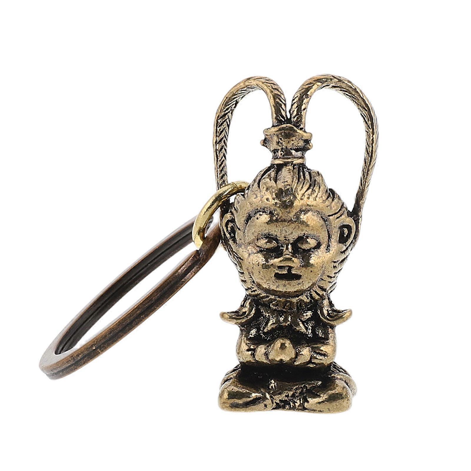 Sun Wukong Pendant Keychain In Rectangular Shape For Fans Of Chinese Culture 3Pcs