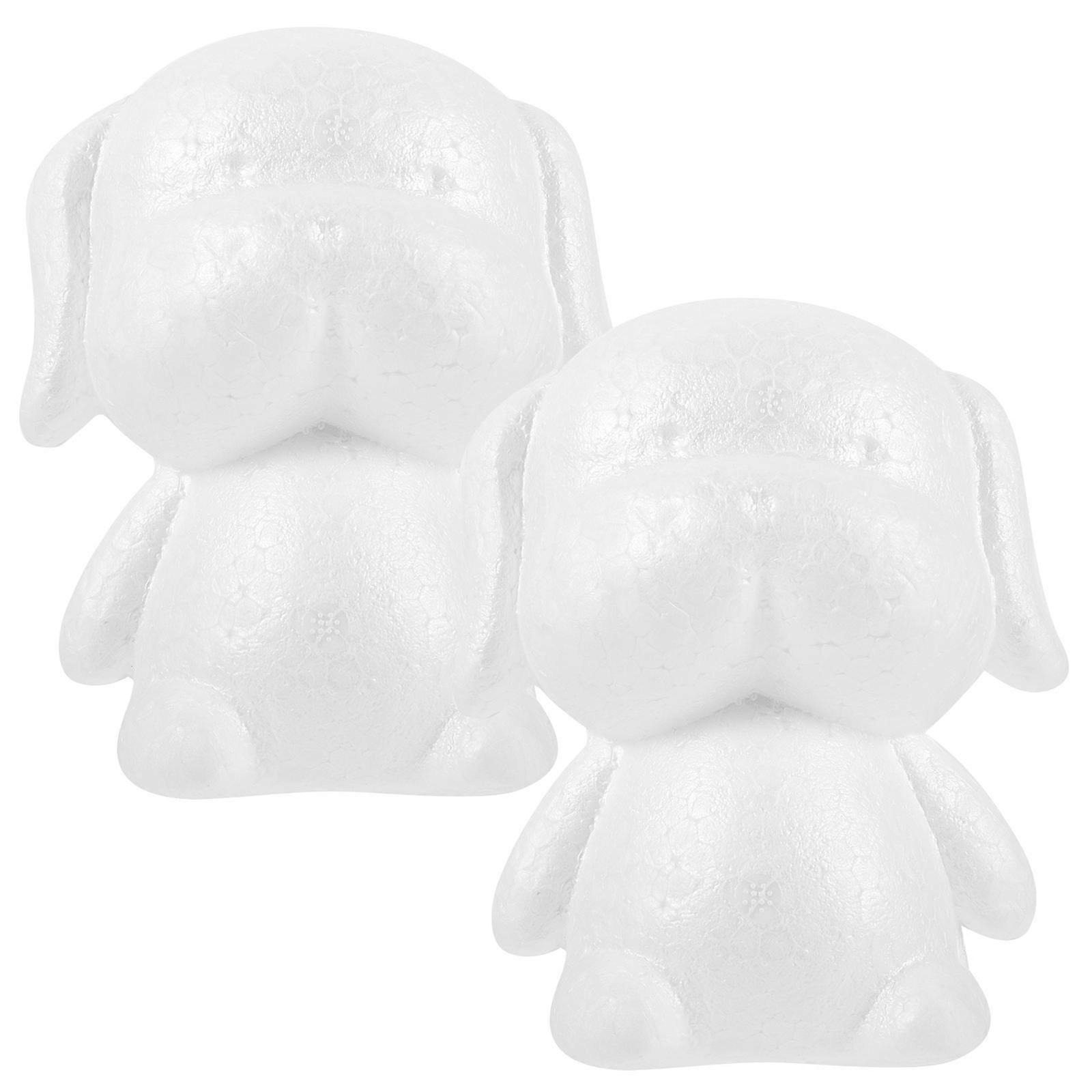DIY Craft Modeling Puppy Foam for Party Adornment 6Pcs White Set