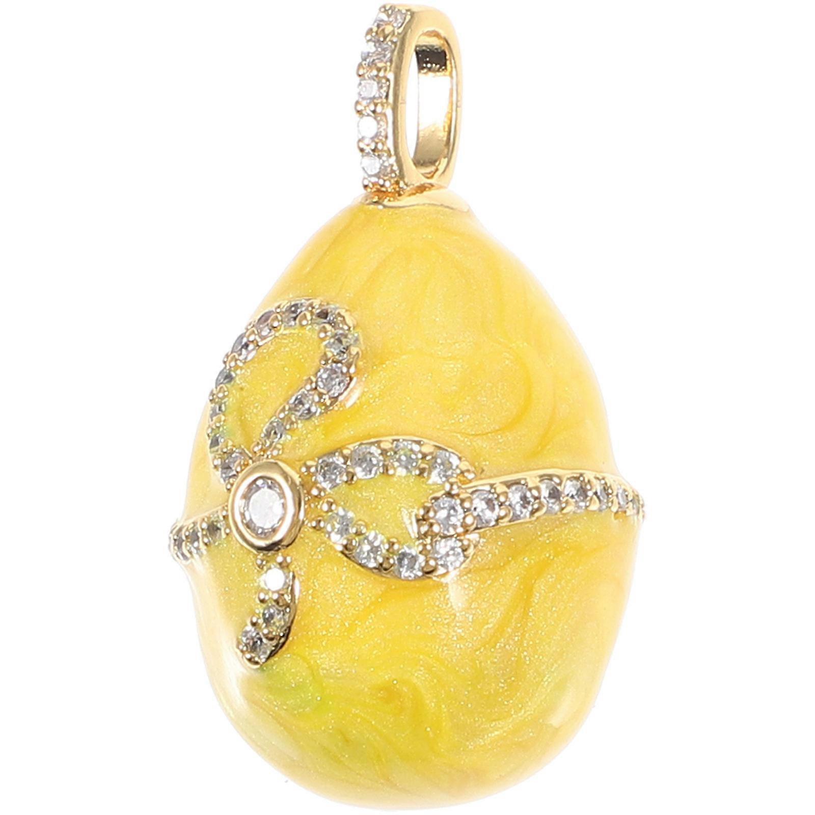 Easter Egg Shaped Charm Pendant for Jewelry Making Small Accessory