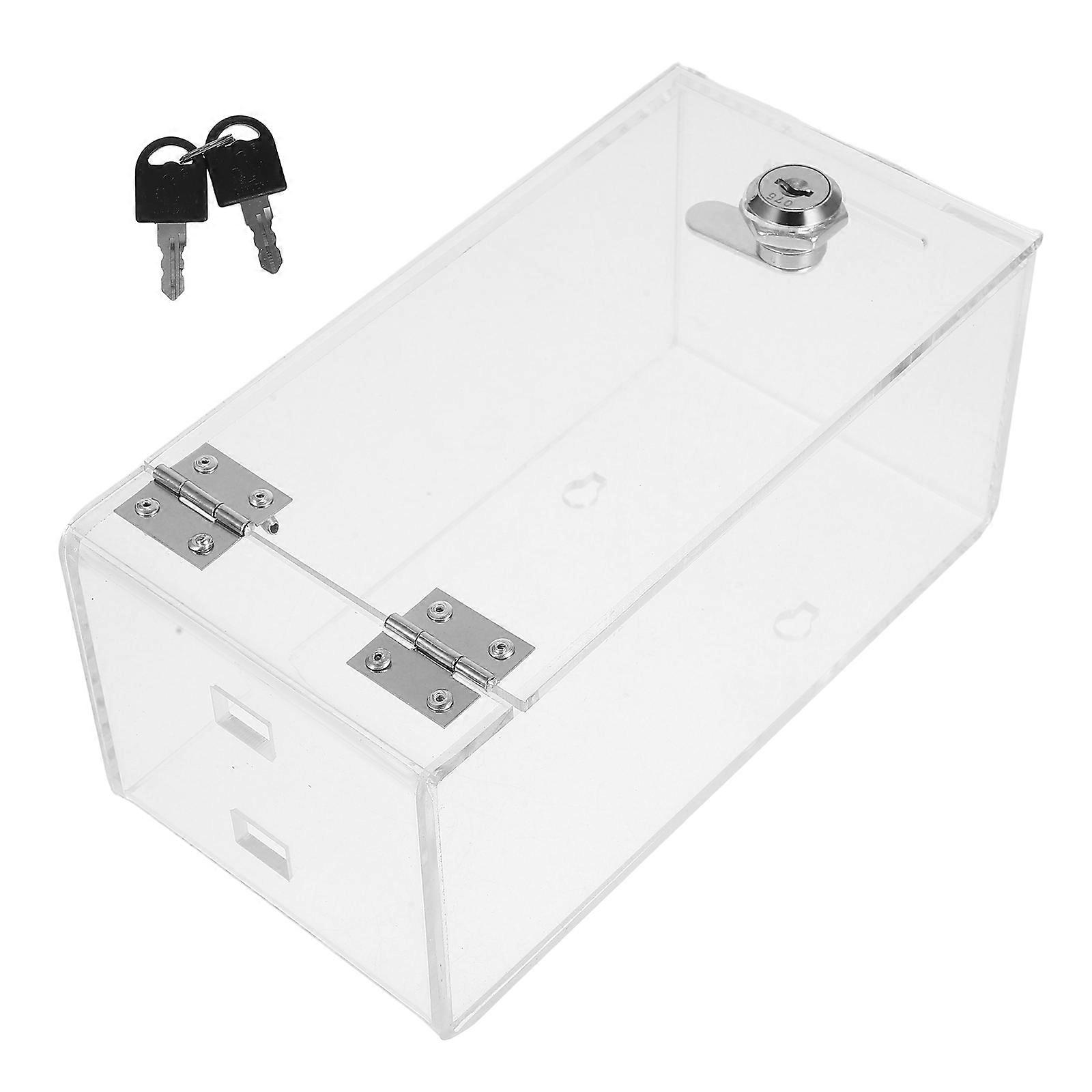 Cell Phone Lock Box Transparent Storage Cabinet with Lock 4Pcs
