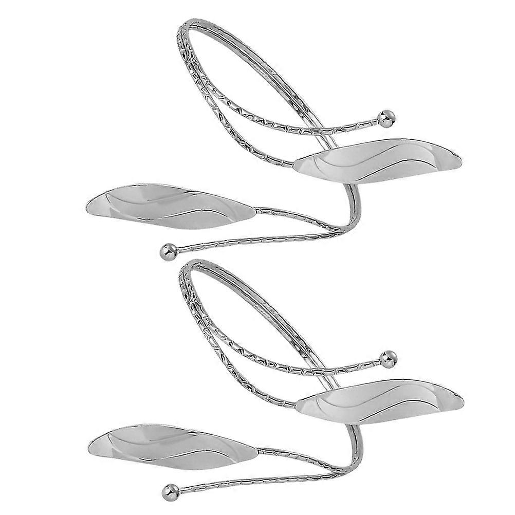 Decorative Leaf Metal Curtain Tiebacks for Drapery Holdbacks 6Pcs