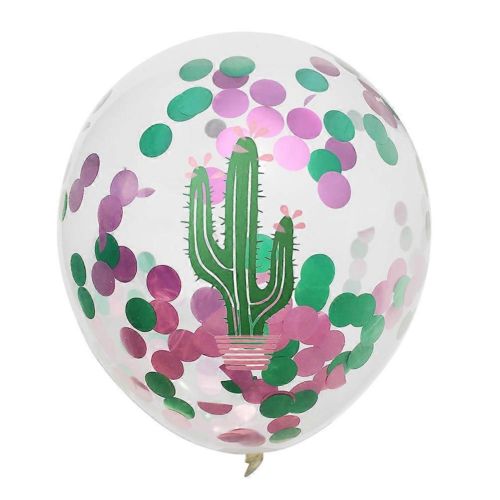 Hawaii Balloon Tropical Color Balloons Round Shape Latex Material 6Pcs