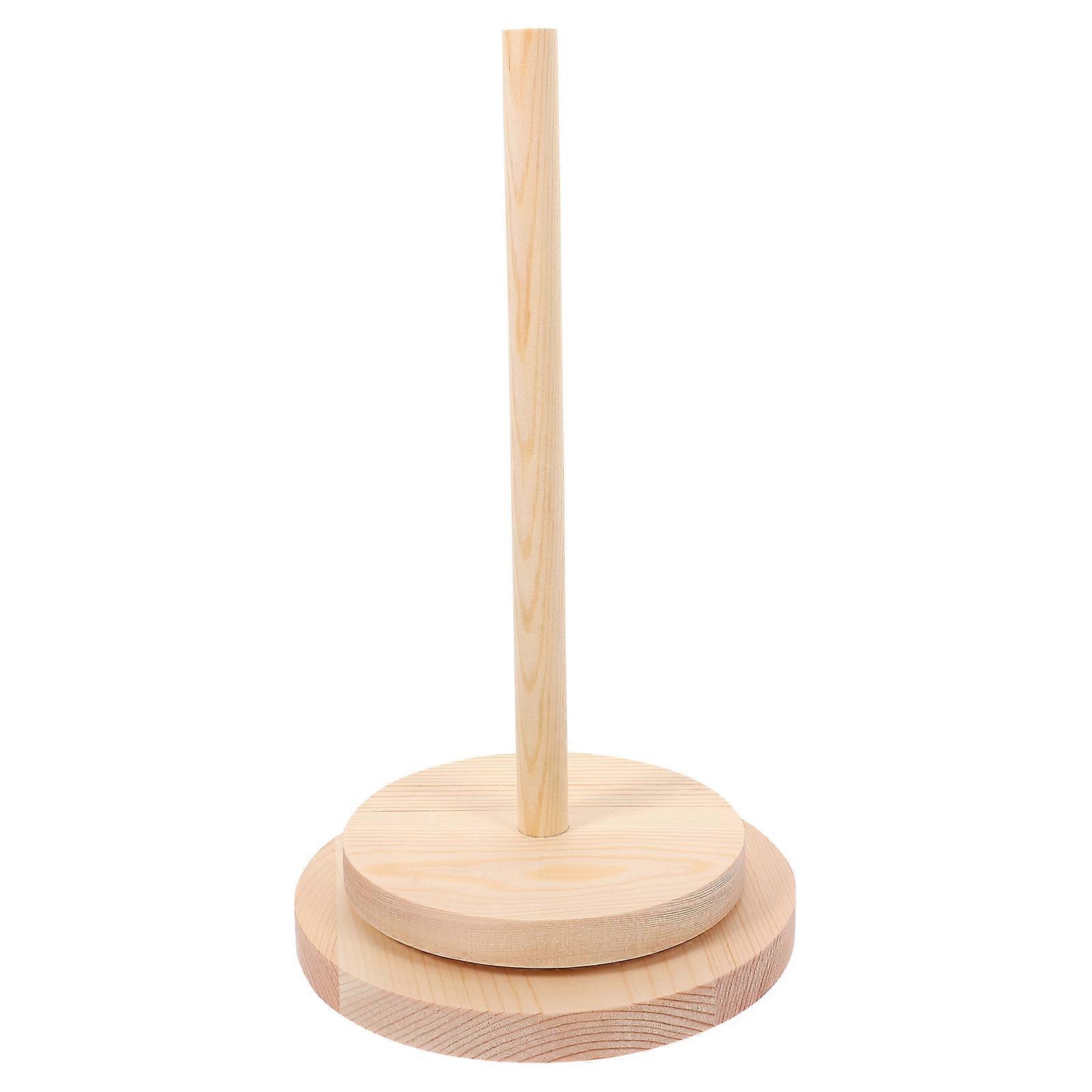 Spool Holder Wooden Spool Holder for Sewing Thread 2Pcs Household Storage Rack