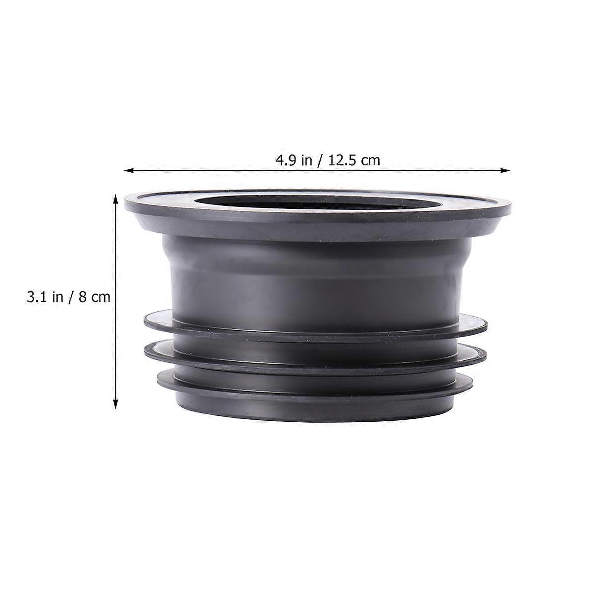 WC lefolyócső csatlakozó Closestool csatornatömítés padlólefolyó mosógép lefolyócső csatlakozó fekete vízálló 1 csomag