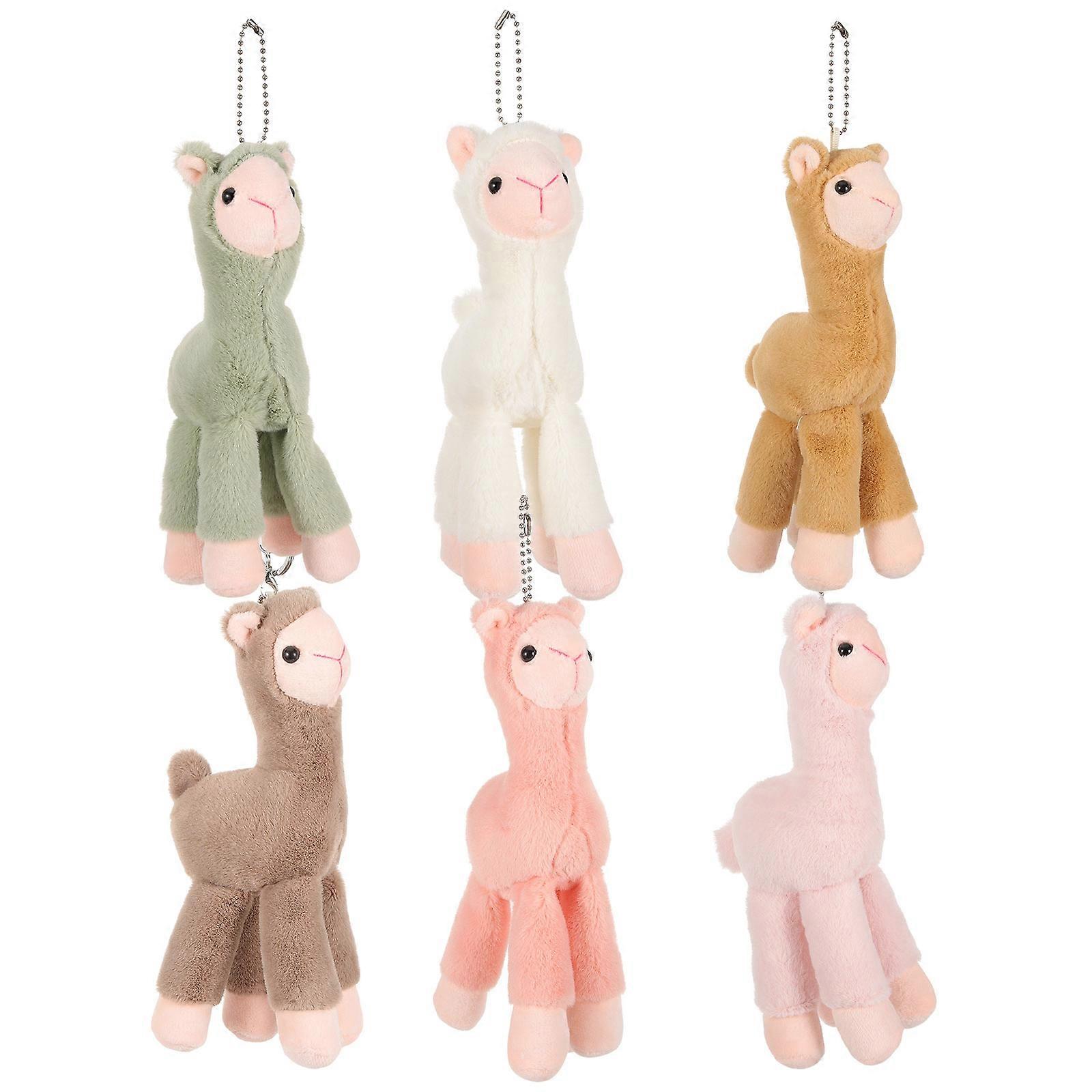 Decorative Alpaca Charms 18Pcs Adorable Pendants Ideal For Bag Decor Keychain Decor Decorative Crafts Various Occasions Compact Style