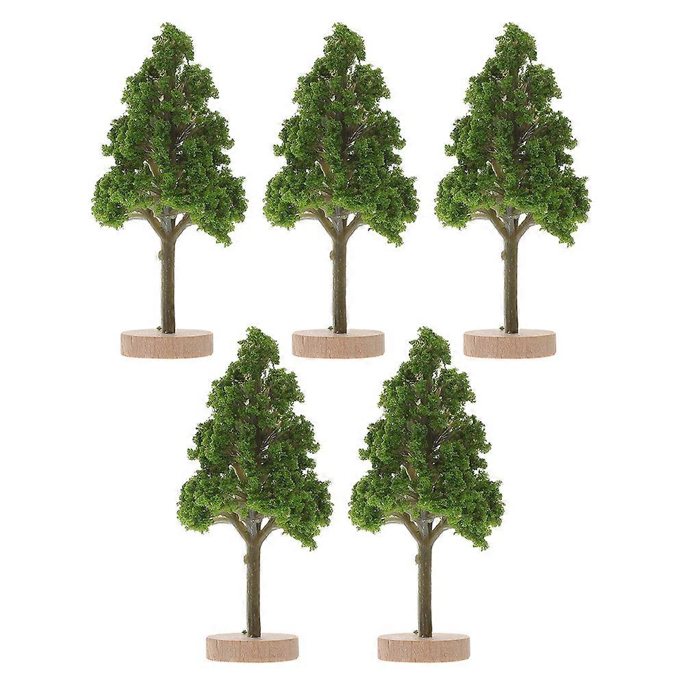 Miniature Street Trees Model for Landscaping 25Pcs Green Plastic Trees