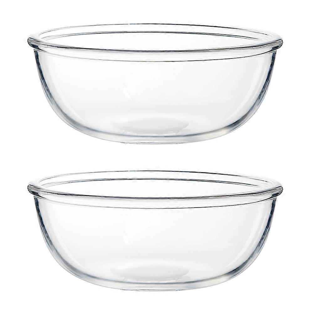Fruit Bowl for Salad Serving 4Pcs Transparent Glass Containers