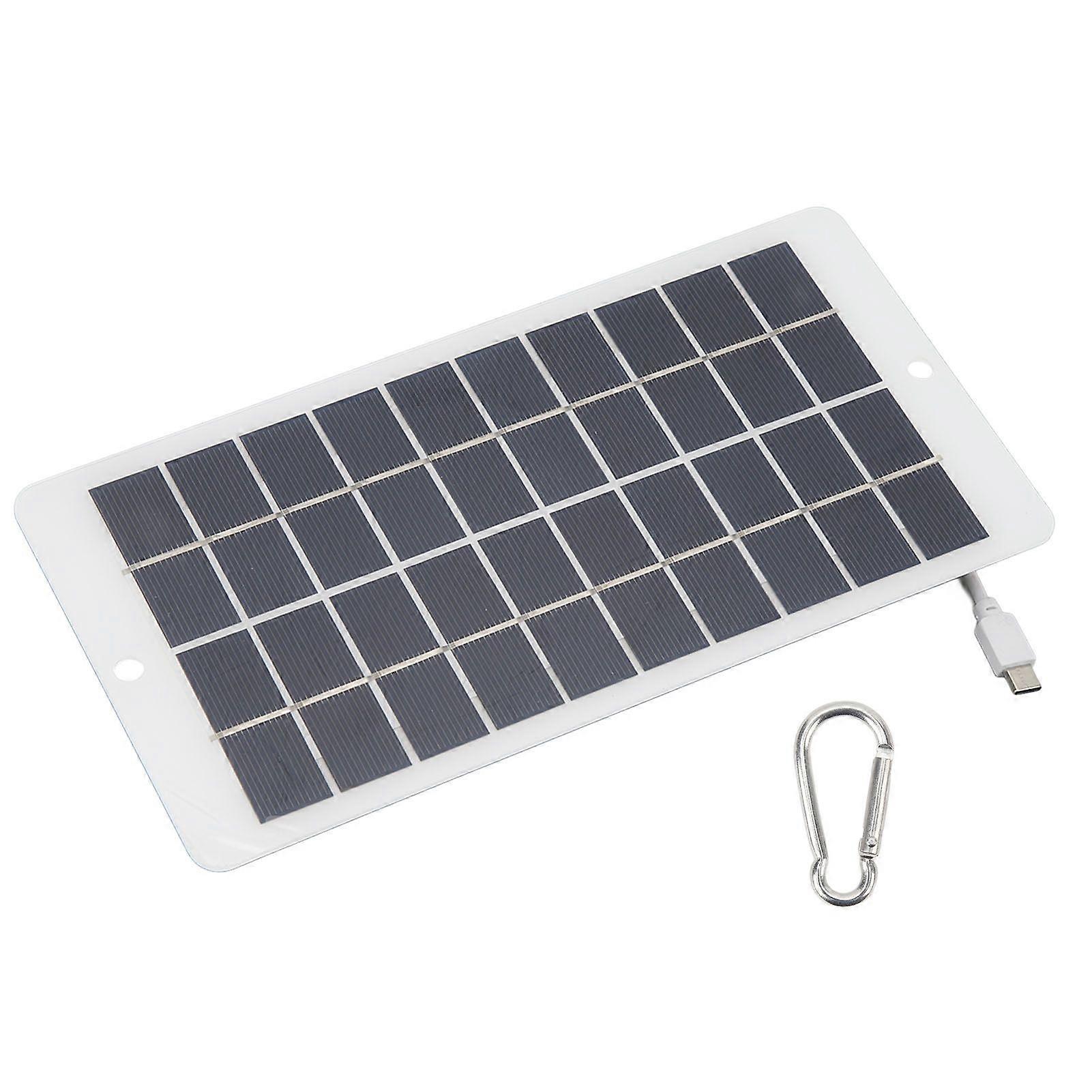 10W 5V Solar Panel Type C Output Portable Solar Charge Panel for Phone Charging Security Monitoring