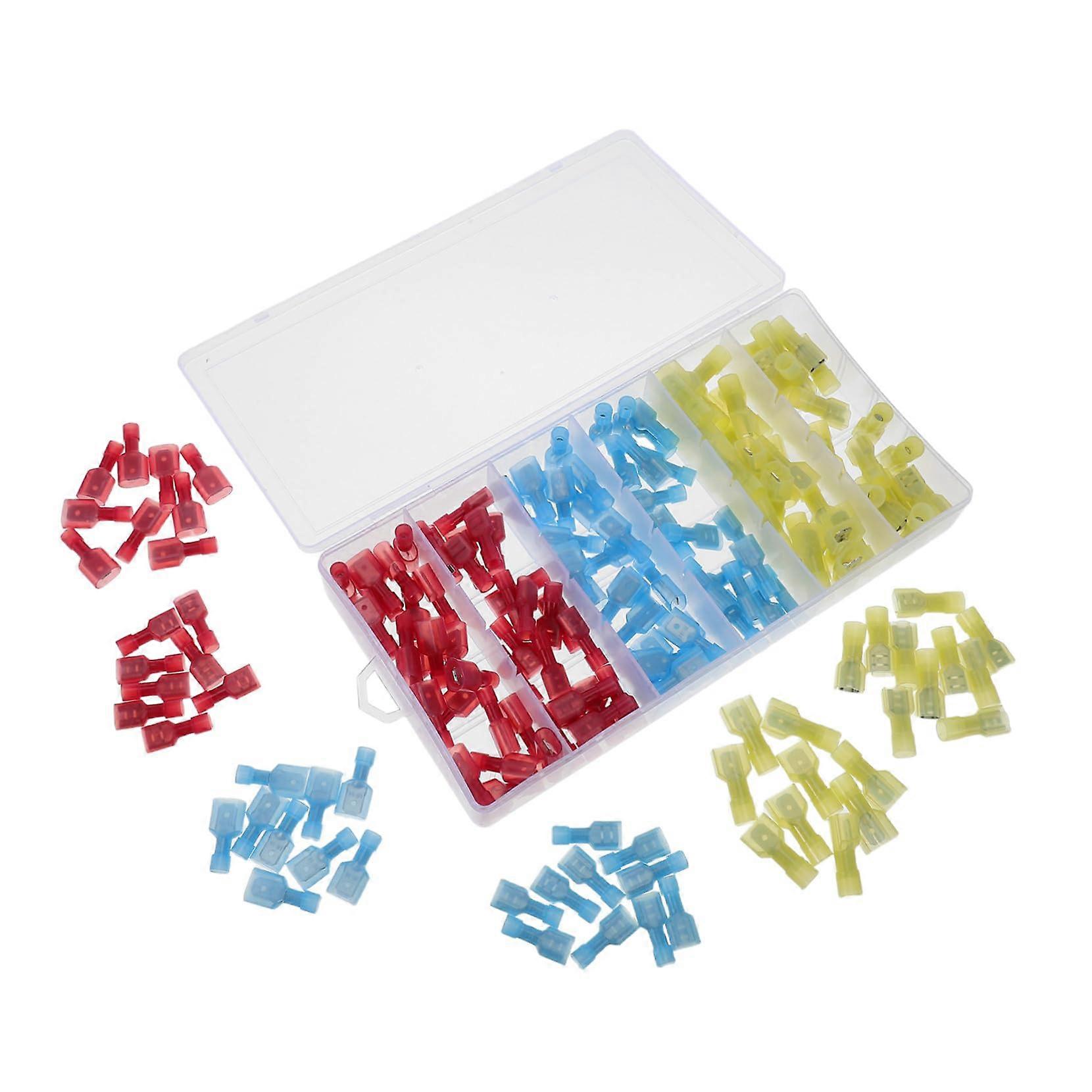 180PCS Nylon Insulated Male and Female Wire Crimp Terminals Kit Temp Quick Disconnect Connectors Auto/Industrial