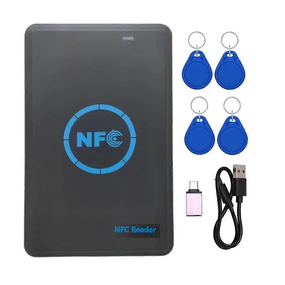 5-Band NFC Smart Chip Reader/Writer+4xCUID Keychain 125K 13.56M Copier HID Duplicator Tag Clone ID I