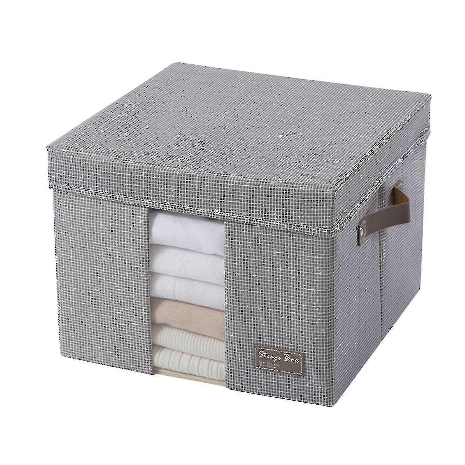 Foldable Storage Box Large-capacity Rectangular Organization Linen Fabric