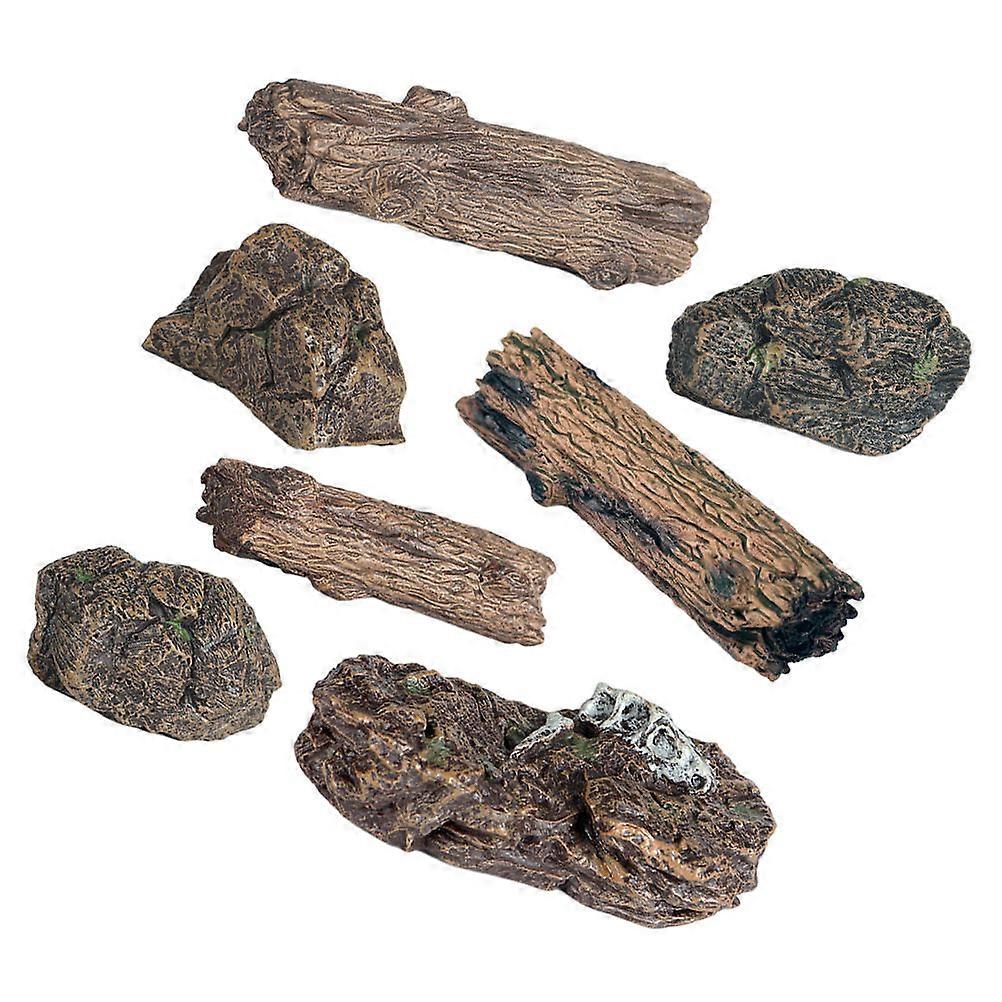 Fake Stone Model Mini Stump for DIY Decoration 28Pcs