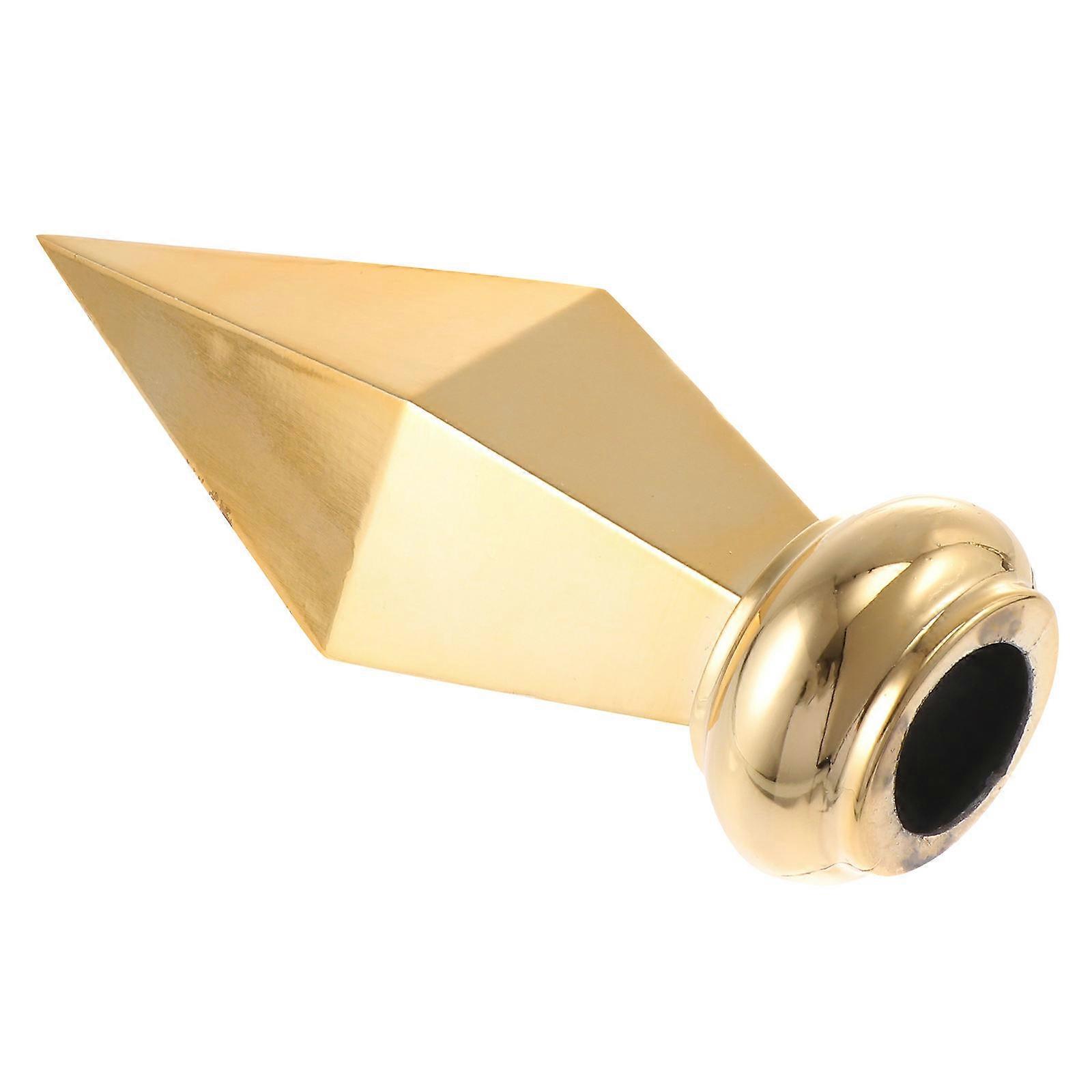 Golden Flag Topper Aluminium Alloy Head for Flag 1Pcs Practical Replacement