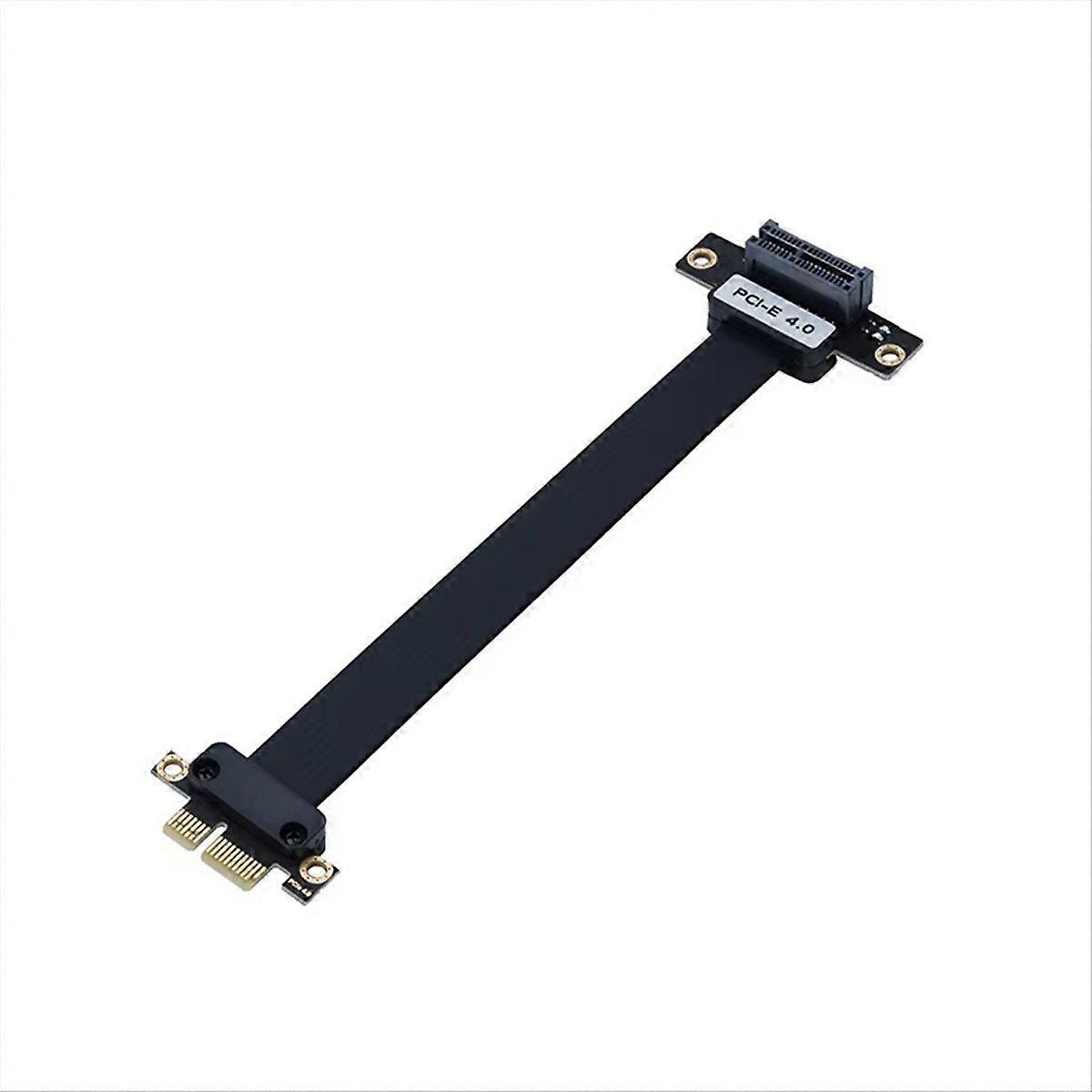 20cm PCIE X1 Extender Riser Card 16Gbps PCI Express 4.0 X1 to X1 Extension Ribbon Cable PCIE 1X Riser Card Computer A
