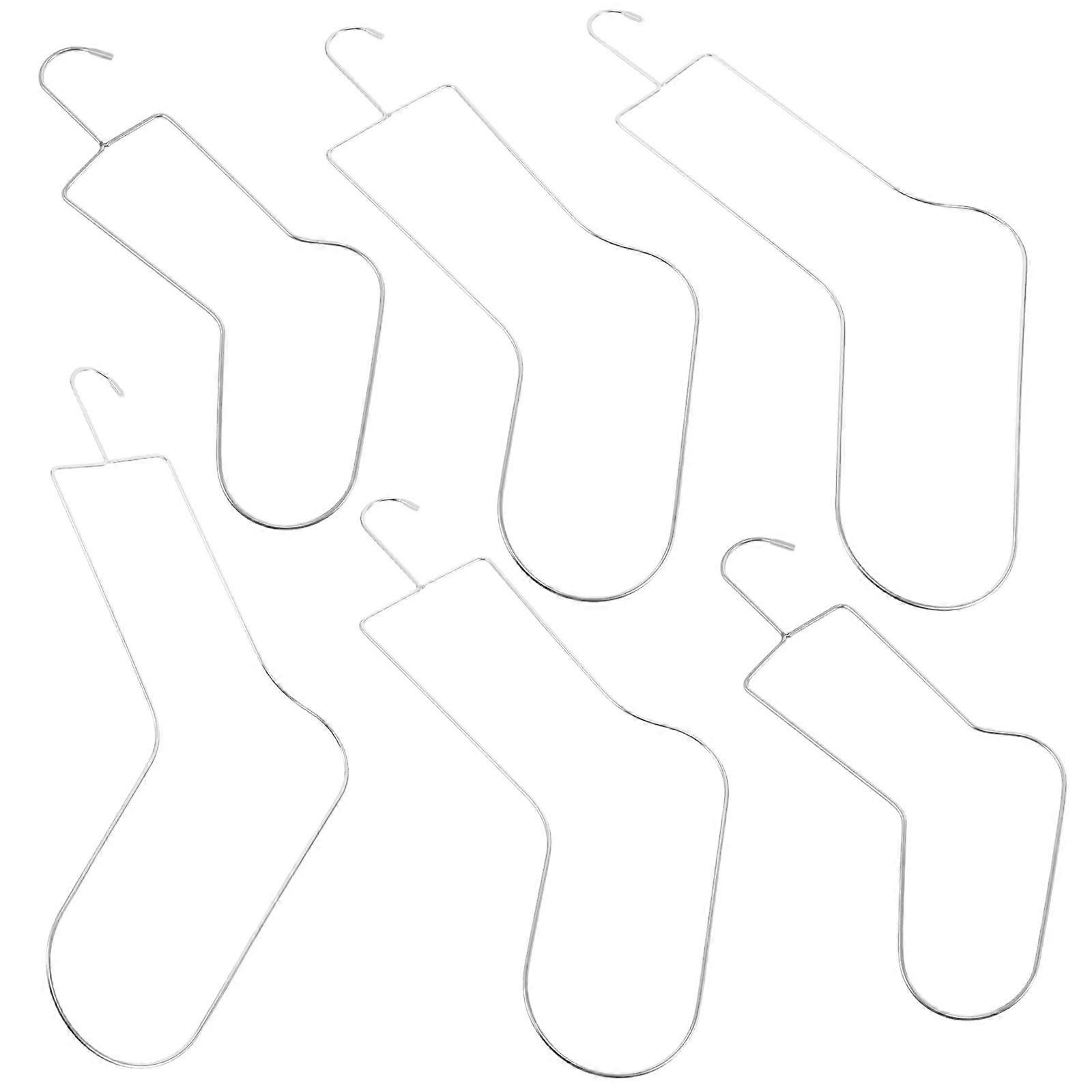 2pcs Metal Sock Blockers: Sock Rack For Knitting And Crochet Metal Holder - Display Stand For Shaping Drying And Stretching