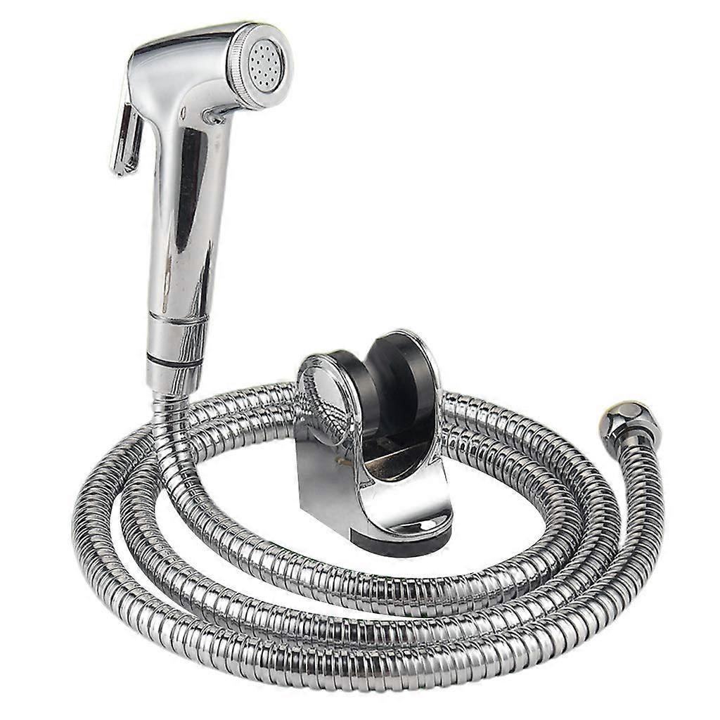 Handheld Bidet Sprayer Set Adjustable Water Pressure Control Portable Bidet Sprayer With Spring Hose For Bathroom