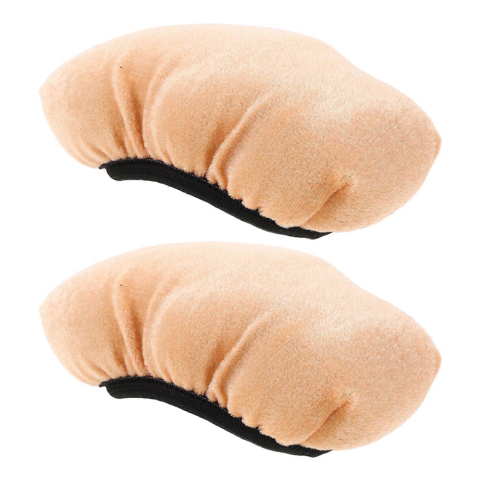 Soft Velvet Elderly Crutch Pads for Anti-Slip Cushioning 2Pcs Set