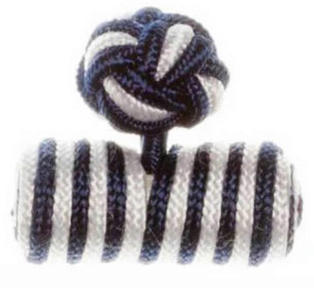 David Van Hagen Barrel Cuff Knots - Blue/White