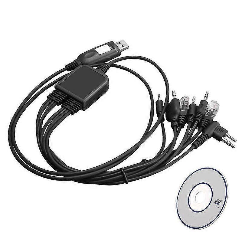 8 in 1 USB Programming Cable for kenwood baofeng motorola yaesu for icom Handy e car