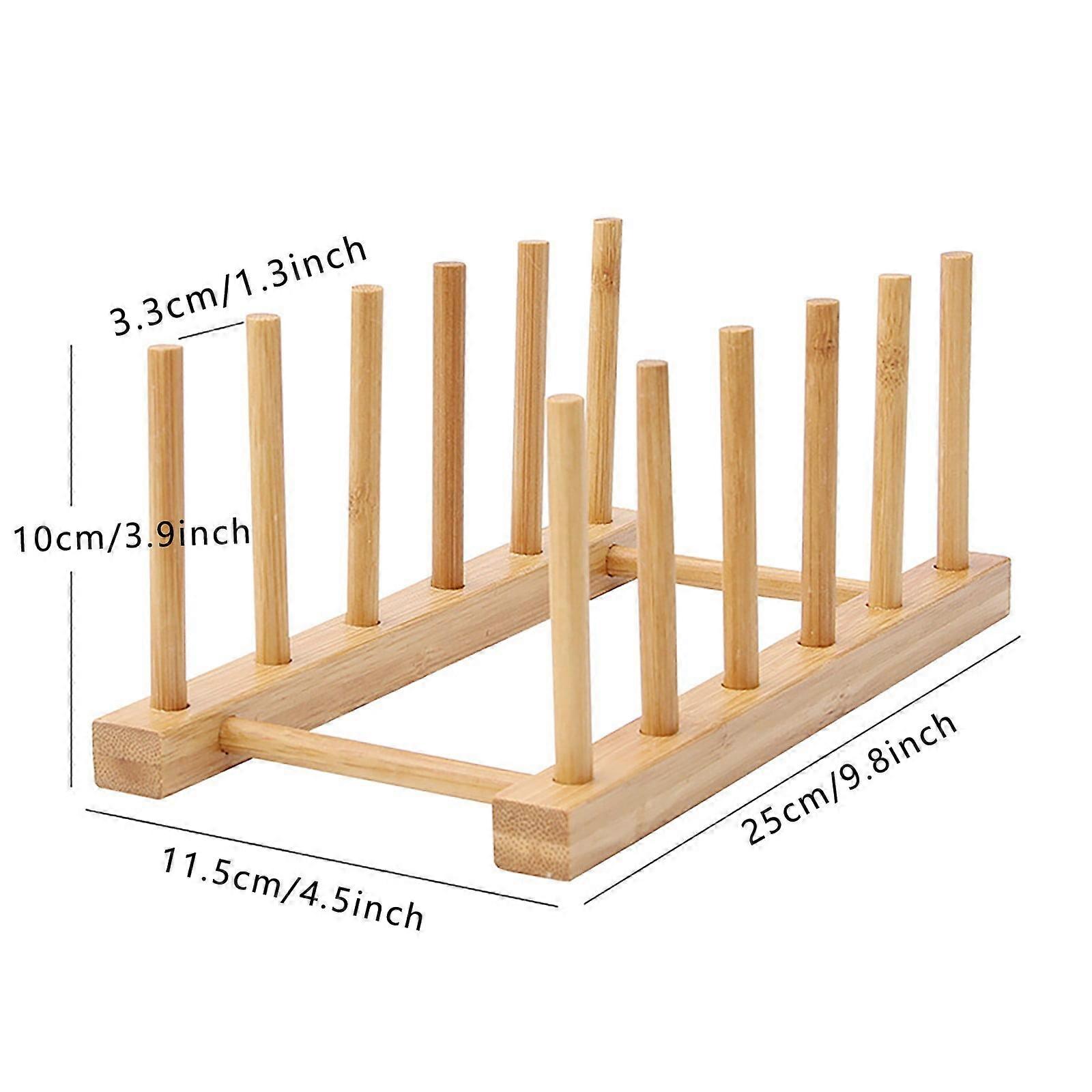 Multifunctional Bamboo Kitchen Dish D Rain Rack Tableware Storage Rack