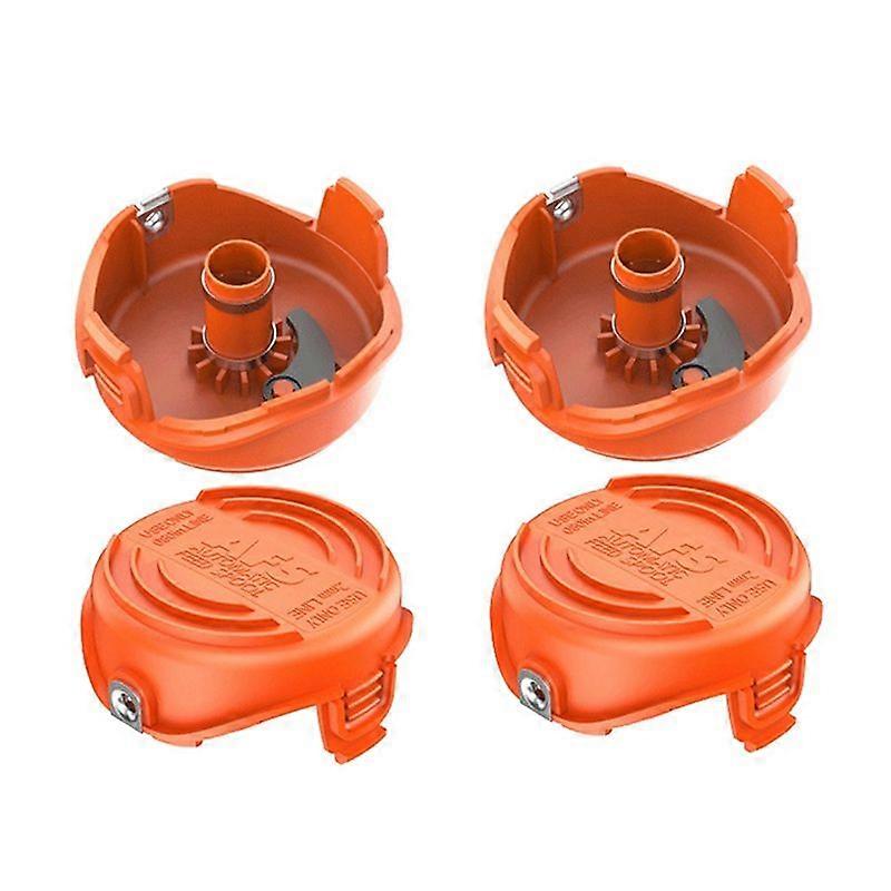 4Pcs Suitable for BLACK+DECKER Mower Accessories A6486/90583594 Replacement Spool Cover
