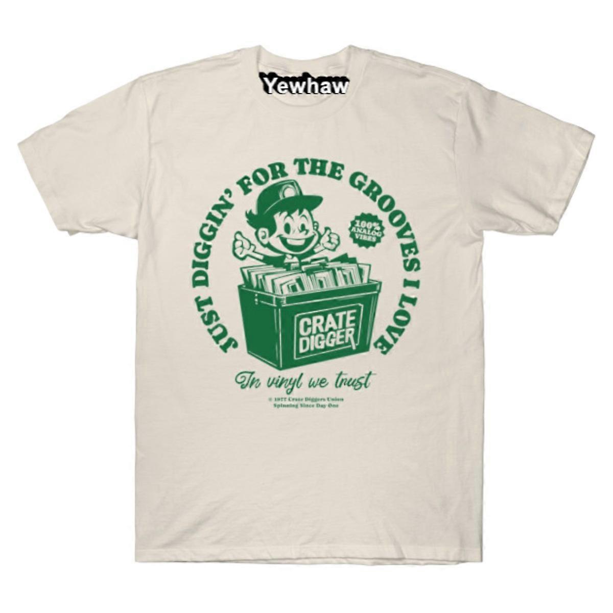 חולצת טריקו "סתם חופרים?" לגרובים, חובבי ויניל וחופר ארגזים