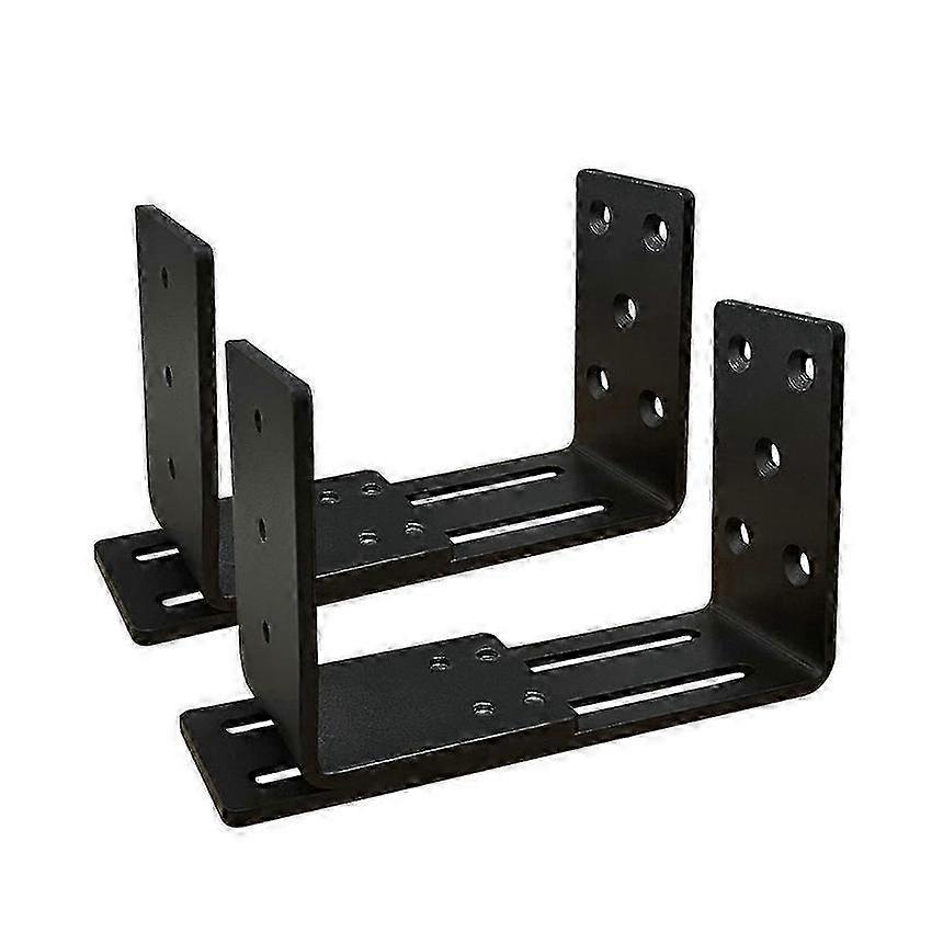 Heavy Duty Adjustable Door Brackets with Drop Open Bar Holder
