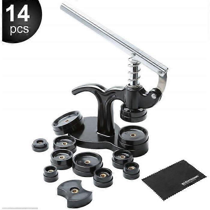 ChangM Watch Case Press, Watch Tool for Closing Watch Back Table 12 Sizes of Molds