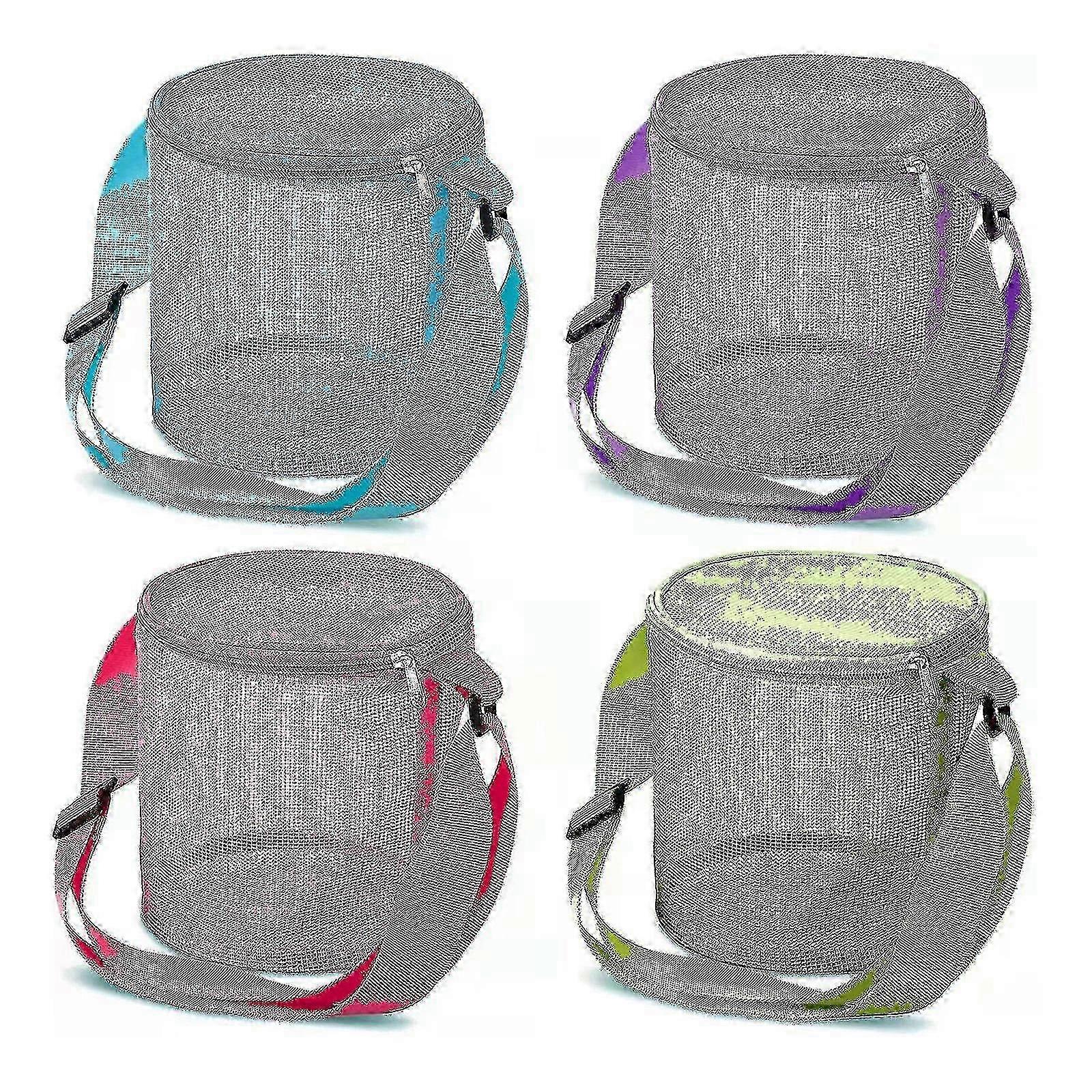 Children Beach Bag Shell Collecting Bag Mesh Toy Storage Bag With Adjustable Shoulder Strap, Sandproof And Foldable For Outdoor Activities - Jxlg