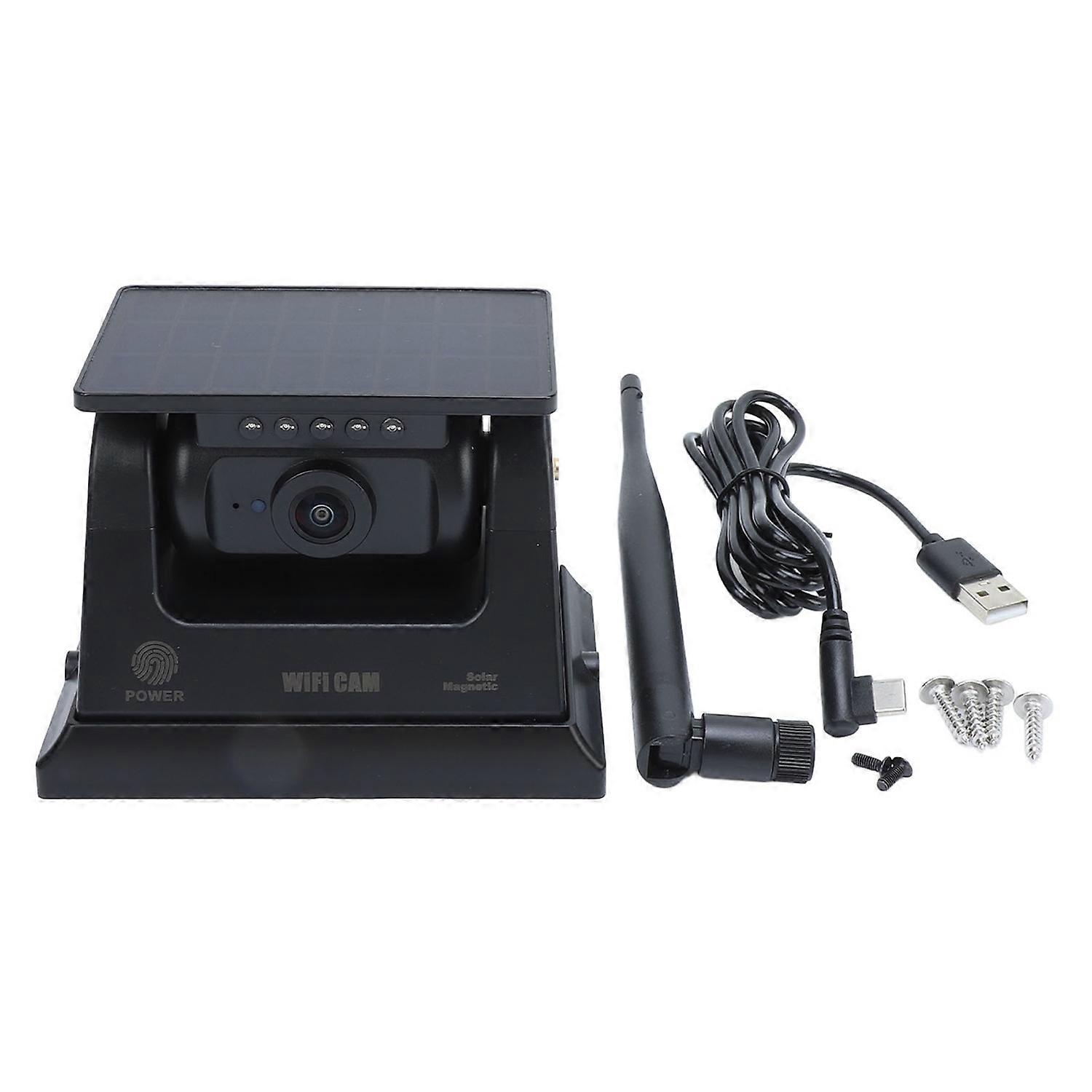 Wireless Backup Camera Solar Magnetic WiFi Night Vision Stable Signal Wide Angle Water Resistant Rea