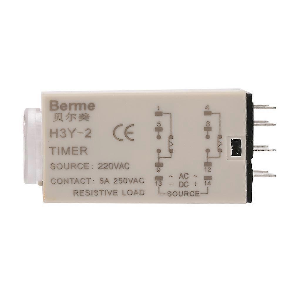 AC 220V H3Y-2 Delay Timer Time Relay 0-10 Second 10s 10sec