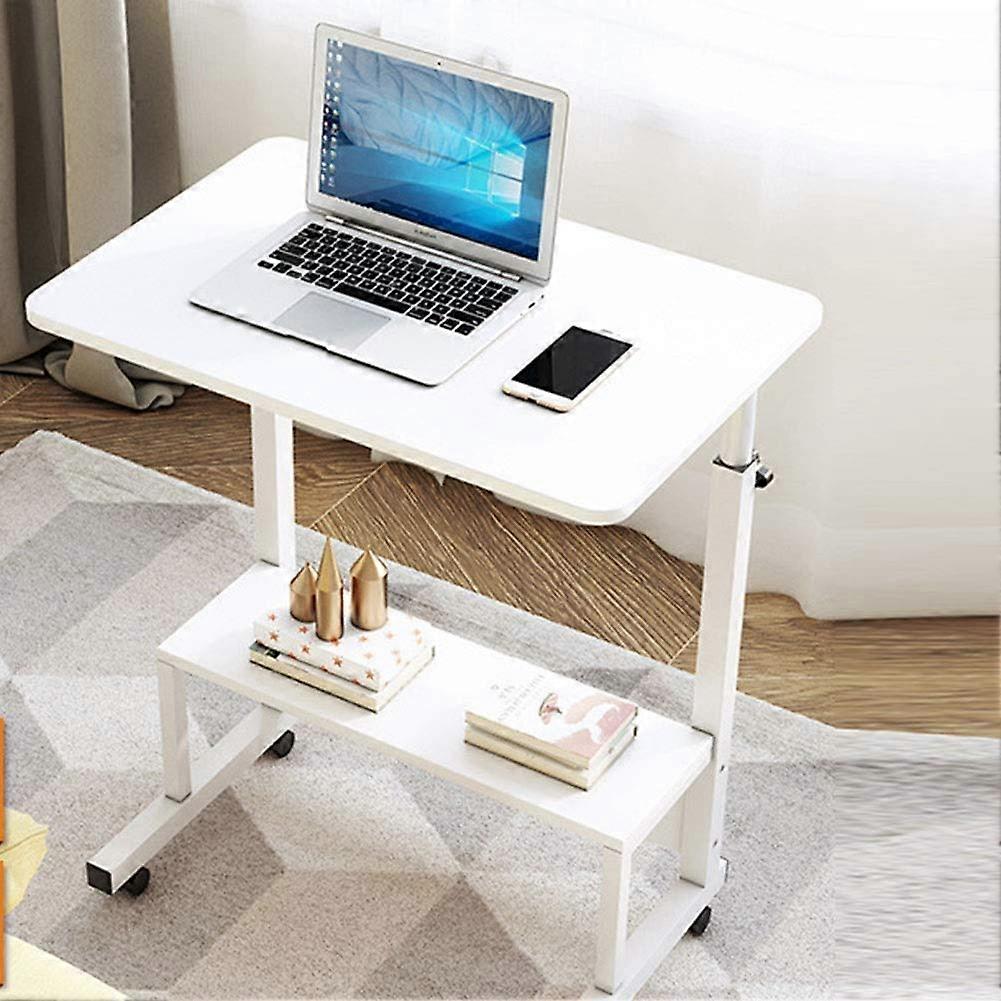 Laptop Table Model C Height Adjustable Bed Tray Computer Desk With Magazine Rack Storage And Removable Sofa End Table