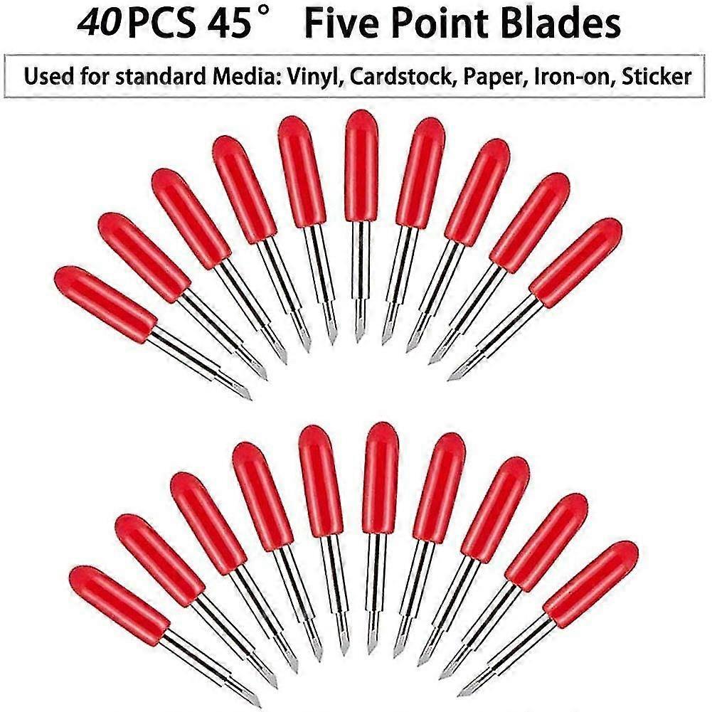 40 Blades, Compatible With Explore For Cutter, 45 Degree Cutting Replacement Blade-haoyi
