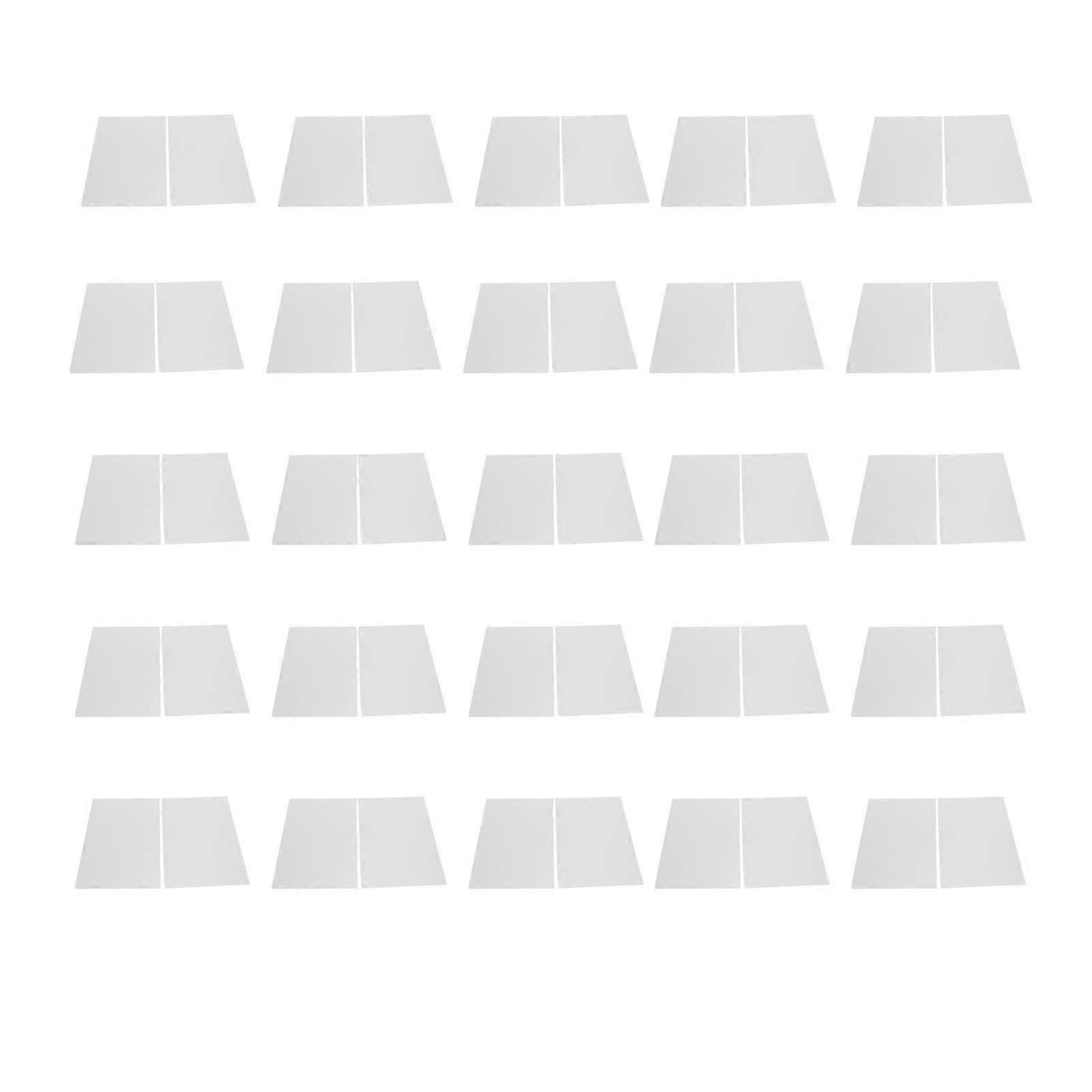 50Pcs Clear Binding Presentation Flexible Waterproof Detachable Vertical Hole PP Leatherette Paper Covers for DIY