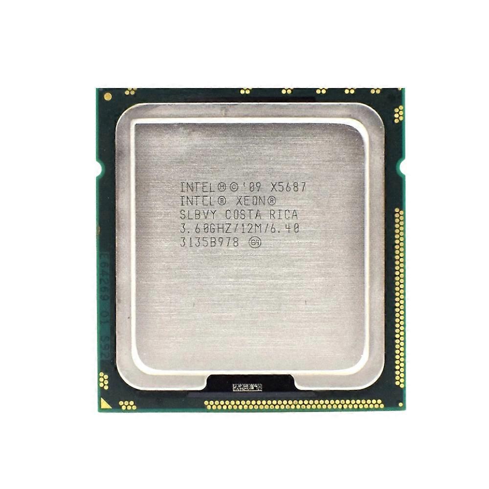 Xeon X5687 CPU - Socket LGA1366 4 Cores 8 Threads 3.60GHz 8MB L3 Cache 130W TDP.