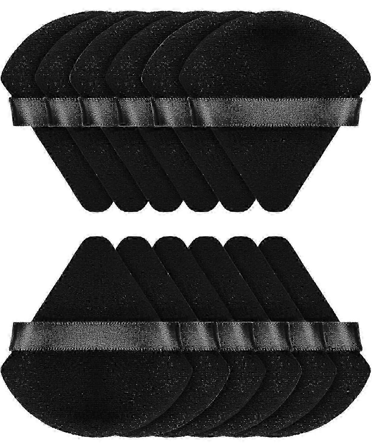 12pcs Ultra-Soft Powder Puffs for Flawless Makeup Application, Triangle Powder Puff with Professional Design for Precise Control, Washable and