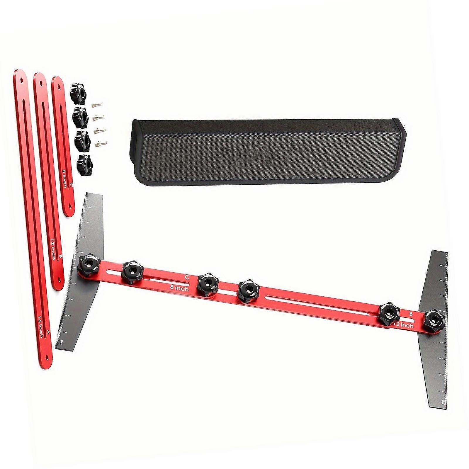 Accuracy Stair Measuring Instrument With Not Slip Base For Woodworking Projects And Building Applications Multicolor