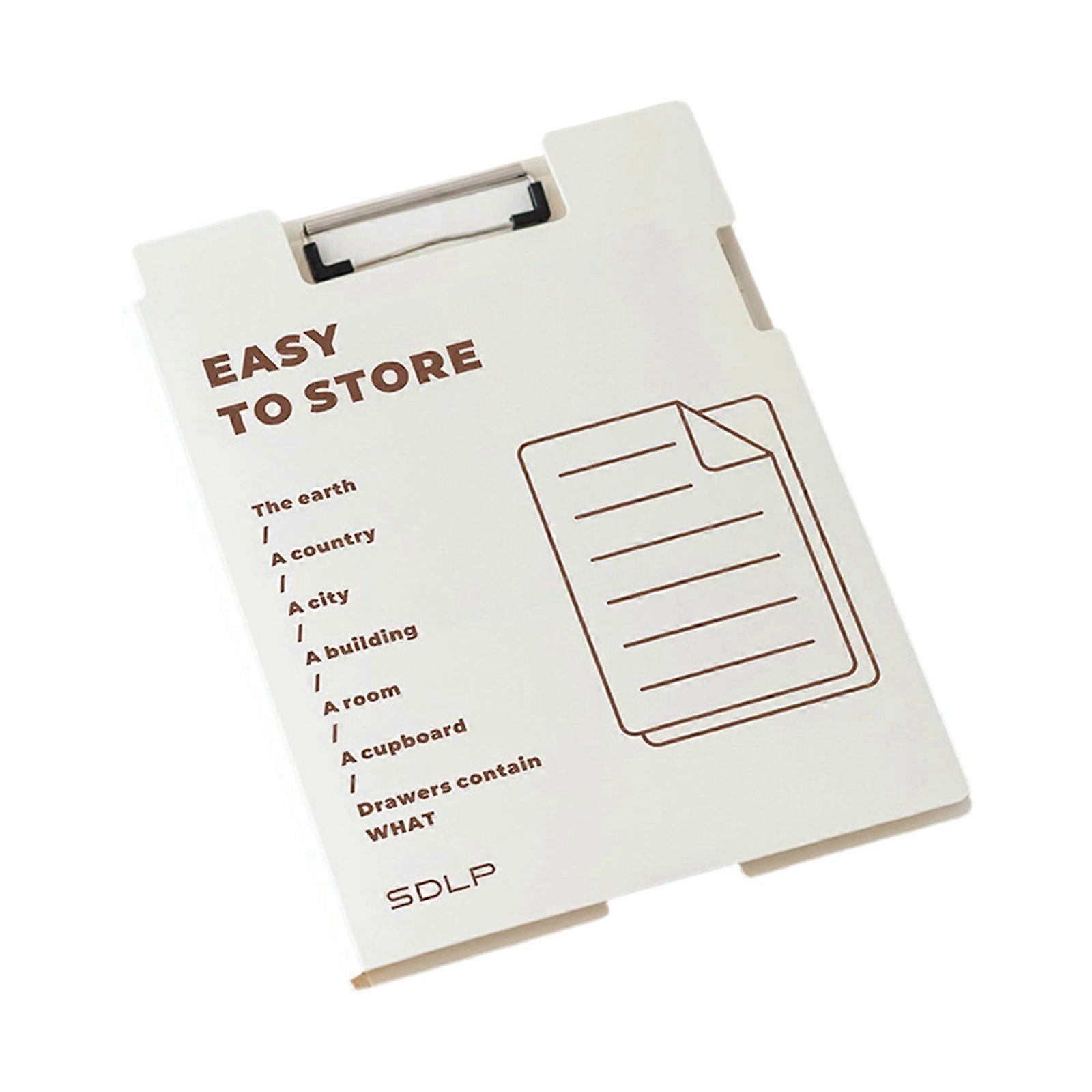 Multipurpose Flipping Clipboard High Capacity Document Organiser Writing Board for Office School File Organization Multicolor