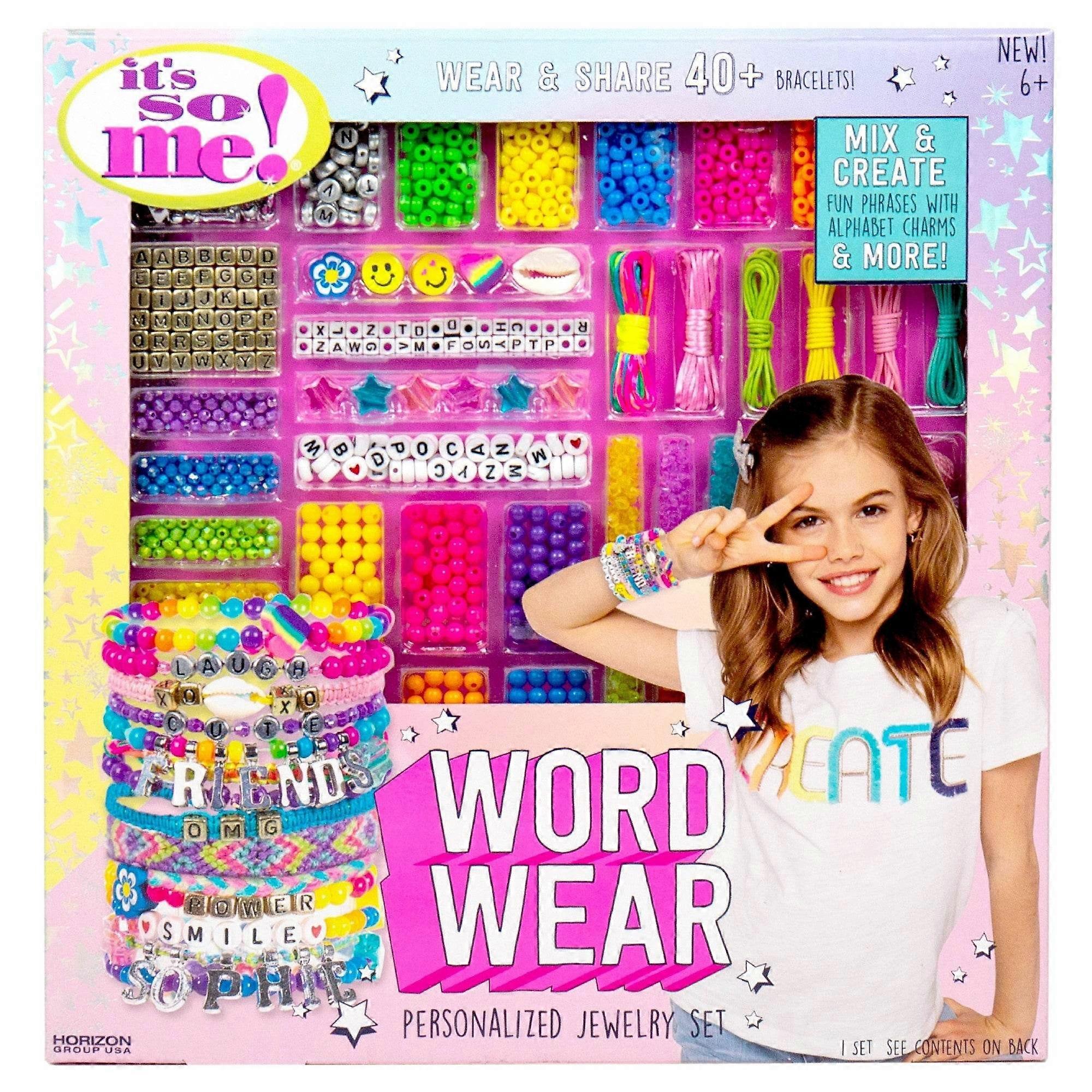 It's So Me Word Wear Personalized Jewelry Making Set, 1 Ea