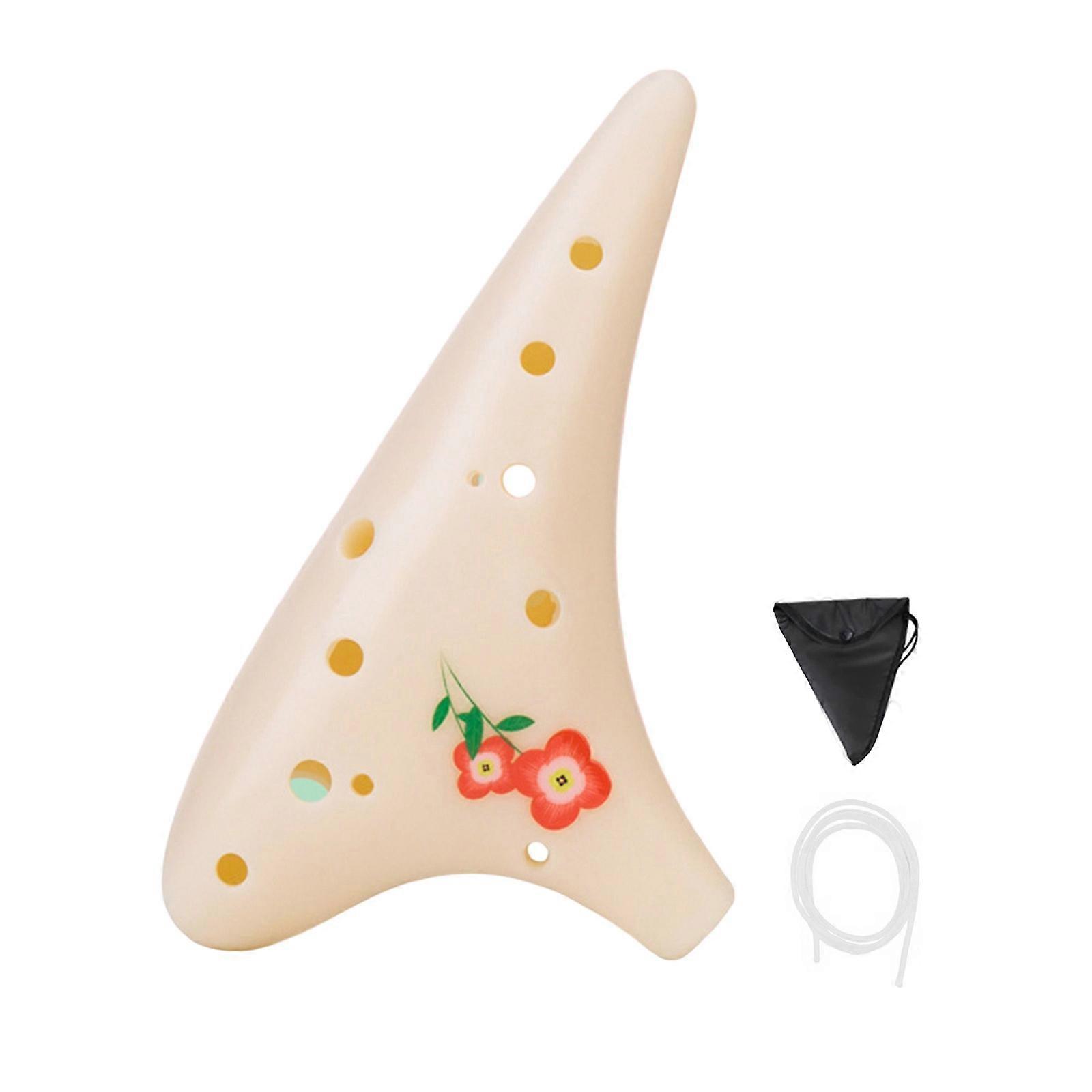 Resins Ocarina For Beginners Featuring 12 Precisions Holes And Clear Sound Quality For Practice Or Performances Multicolor